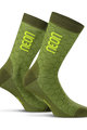 NEON Cyklistické ponožky klasické - NEON 3D - žlutá/zelená