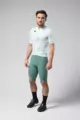 GOBIK Cyklistický dres s krátkým rukávem - STARK - bílá/světle zelená