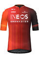 GOBIK Cyklistický dres s krátkým rukávem - ODYSSEY INEOS GRENADIERS 2024 - červená/oranžová