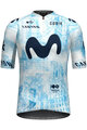 GOBIK Cyklistický dres s krátkým rukávem - ODYSSEY MOVISTAR TEAM 24 - světle modrá/bílá