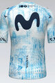 GOBIK Cyklistický dres s krátkým rukávem - ODYSSEY MOVISTAR TEAM 24 - světle modrá/bílá
