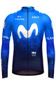 GOBIK Cyklistický dres s dlouhým rukávem zimní - HYDER MOVISTAR TEAM 2024 - modrá/bílá