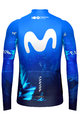 GOBIK Cyklistický dres s dlouhým rukávem zimní - HYDER MOVISTAR TEAM 2024 - modrá/bílá