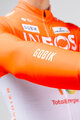 GOBIK Cyklistický dres s dlouhým rukávem letní - HYDER - bílá/oranžová