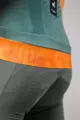 GOBIK Cyklistický dres s krátkým rukávem - CX PRO 3.0 - oranžová/zelená