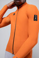 GOBIK Cyklistický dres s dlouhým rukávem zimní - PACER SOLID 2.0 - oranžová