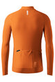 GOBIK Cyklistický dres s dlouhým rukávem zimní - PACER SOLID 2.0 - oranžová