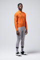 GOBIK Cyklistický dres s dlouhým rukávem zimní - PACER SOLID 2.0 - oranžová