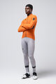 GOBIK Cyklistický dres s dlouhým rukávem zimní - PACER SOLID 2.0 - oranžová