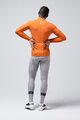 GOBIK Cyklistický dres s dlouhým rukávem zimní - PACER SOLID 2.0 - oranžová