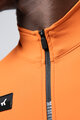GOBIK Cyklistický dres s dlouhým rukávem zimní - PACER SOLID 2.0 - oranžová