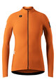GOBIK Cyklistický dres s dlouhým rukávem zimní - PACER SOLID 2.0 - oranžová