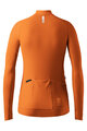 GOBIK Cyklistický dres s dlouhým rukávem zimní - PACER SOLID 2.0 - oranžová