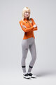 GOBIK Cyklistický dres s dlouhým rukávem zimní - PACER SOLID 2.0 - oranžová