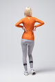 GOBIK Cyklistický dres s dlouhým rukávem zimní - PACER SOLID 2.0 - oranžová