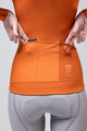 GOBIK Cyklistický dres s dlouhým rukávem zimní - PACER SOLID 2.0 - oranžová