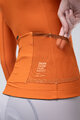 GOBIK Cyklistický dres s dlouhým rukávem zimní - PACER SOLID 2.0 - oranžová