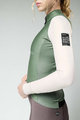 GOBIK Cyklistická větruodolná bunda - SKIMO PRO WOMEN - ivory/zelená