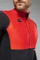 GOBIK Cyklistická zateplená bunda - MIST BLEND - oranžová/černá