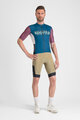 SPORTFUL Cyklistický dres s krátkým rukávem - SUPERGIARA LOGO - modrá/bordó
