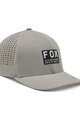 FOX Cyklistická čepice - NON STOP TECH FLEXFIT - šedá