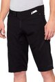 100% SPEEDLAB Cyklistické kalhoty krátké bez laclu - AIRMATIC SHORTS - černá