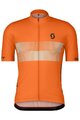 SCOTT Cyklistický dres s krátkým rukávem - TEAM 10 - oranžová