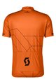 SCOTT Cyklistický dres s krátkým rukávem - TEAM 20 - oranžová