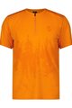 SCOTT Cyklistický dres s krátkým rukávem - TRAIL FLOW ZIP W - oranžová