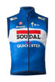 CASTELLI Cyklistická vesta - SOUDAL QUICK-STEP 2024 PRO LIGHT WIND - modrá/bílá/červená