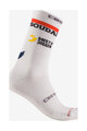 CASTELLI Cyklistické ponožky klasické - ROSSO CORSA PRO 18 QUICK STEP 2025 - bílá