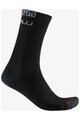 CASTELLI Cyklistické ponožky klasické - BANDITO MERINO 18 - černá