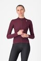 CASTELLI Cyklistický dres s dlouhým rukávem zimní - ESPRESSO THERMAL W LS - červená
