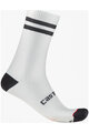 CASTELLI Cyklistické ponožky klasické - ORIGINALE 18 - bílá/černá