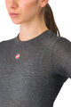 CASTELLI Cyklistické triko s dlouhým rukávem - MEDIO BASE LAYER W - šedá