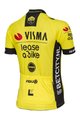 AGU Cyklistický dres s krátkým rukávem - REPLICA VISMA | LEASE A BIKE W 2024 - žlutá/černá