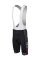 AGU Cyklistické kalhoty krátké s laclem - REPLICA VISMA | LEASE A BIKE 2024 - černá/bílá