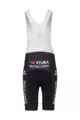 AGU Cyklistické kalhoty krátké s laclem - REPLICA VISMA | LEASE A BIKE K 2024 - černá/bílá