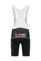 RAPIDGEAR Cyklistické kalhoty krátké s laclem - VISMA TDF25 REPLICA BIBSHORT - černá