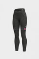 ALÉ Cyklistické kalhoty dlouhé bez laclu - PR-R MILD TIGHTS - černá/růžová