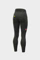 ALÉ Cyklistické kalhoty dlouhé bez laclu - PR-R MILD TIGHTS - černá/růžová