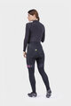 ALÉ Cyklistické kalhoty dlouhé bez laclu - PR-R MILD TIGHTS - černá/růžová