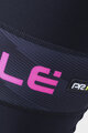 ALÉ Cyklistické kalhoty dlouhé bez laclu - PR-R MILD TIGHTS - černá/růžová