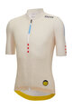 SANTINI Cyklistický dres s krátkým rukávem - TDF MAILLOT JAUNE - M. VENTOUX - ivory