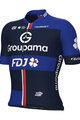 ALÉ Cyklistický dres s krátkým rukávem - GROUPAMA FDJ 2025 - modrá