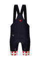SANTINI Cyklistické kalhoty krátké s laclem - TOUR DE FRANCE - BIB SHORTS - černá