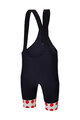 SANTINI Cyklistické kalhoty krátké s laclem - TOUR DE FRANCE - BIB SHORTS - černá