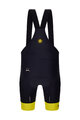 SANTINI Cyklistické kalhoty krátké s laclem - TOUR DE FRANCE - BIB SHORTS - černá
