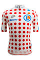 SANTINI Cyklistický dres s krátkým rukávem - TOUR DE FRANCE - POLKA DOT JERSEY - vícebarevná