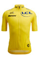 SANTINI Cyklistický dres s krátkým rukávem - TOUR DE FRANCE - YELLOW JERSEY - žlutá